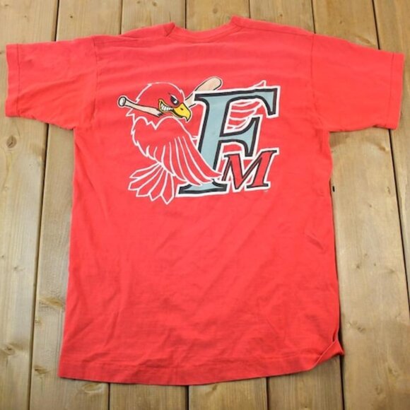 Tops - 19 Redhawks MLB T Made In USA MLB Baseball Streetwear shirt retro